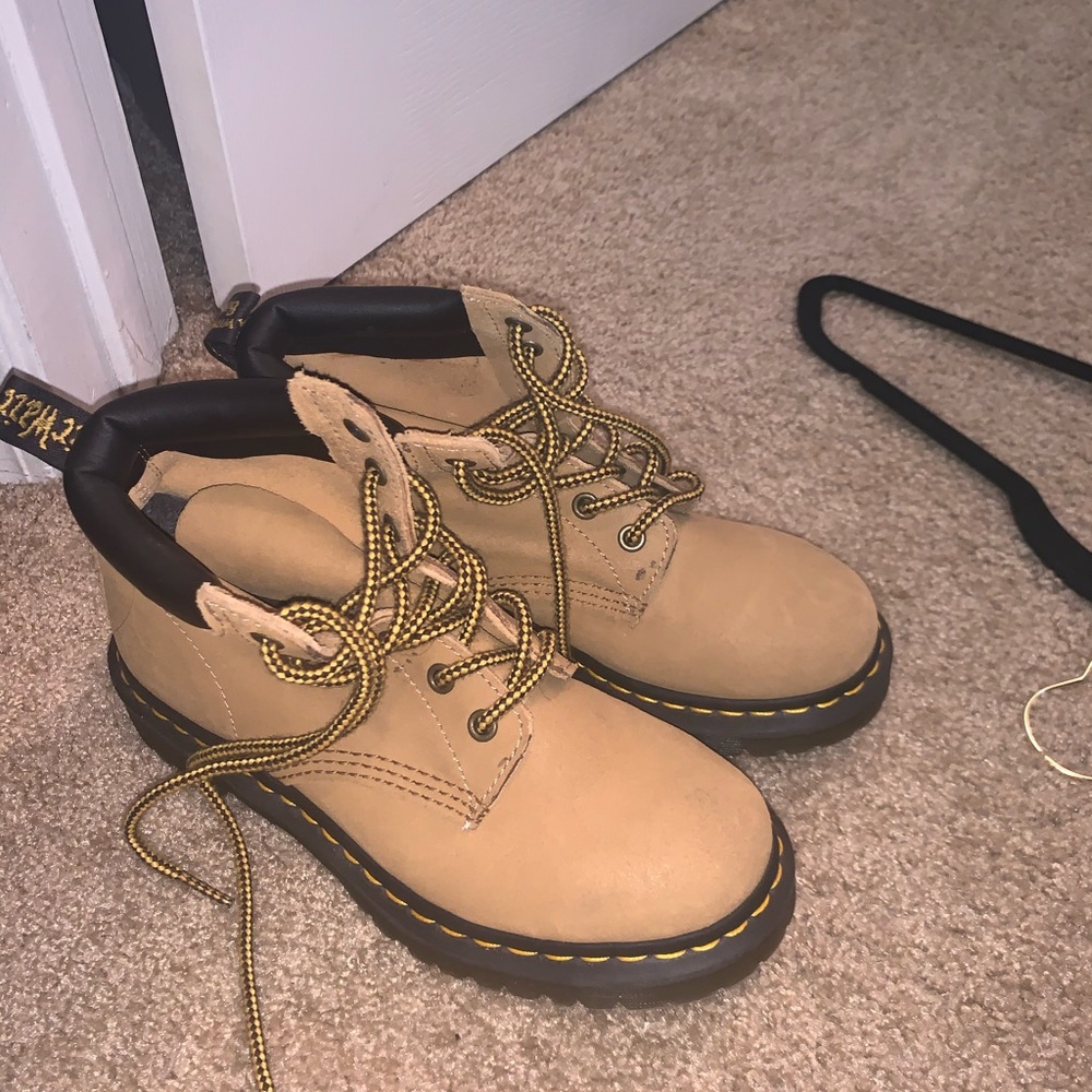 Brown suede dr martins